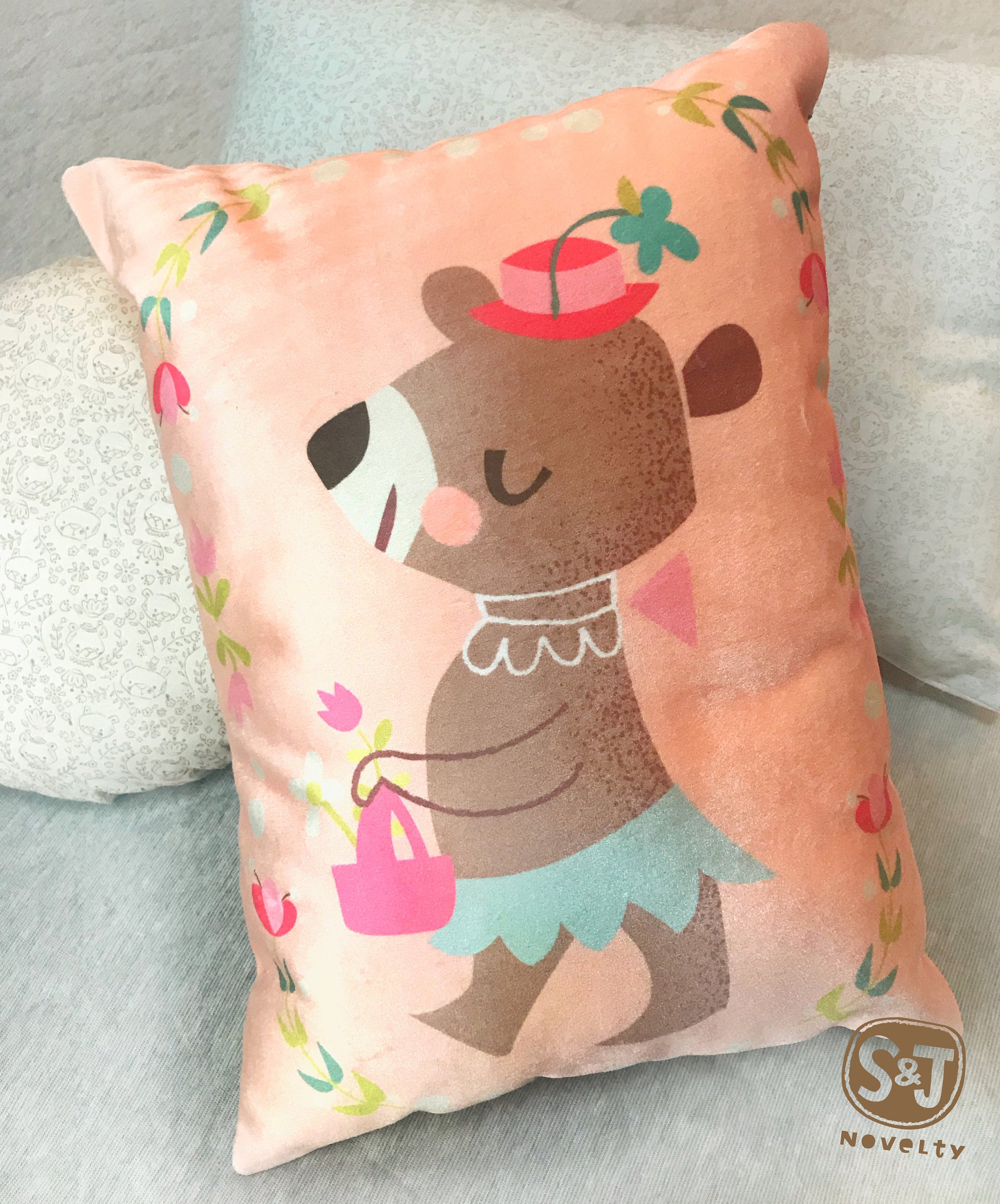 Mama Bear Goldilocks Velvet Pillow S & J Novelty